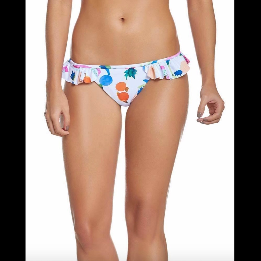 NWT $76 Pilyq Copacabana‎ Ruffle Teeny Bikini Bottoms [ SZ Medium ]
